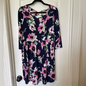 HoneyMe blue floral dress new without tags size Medium